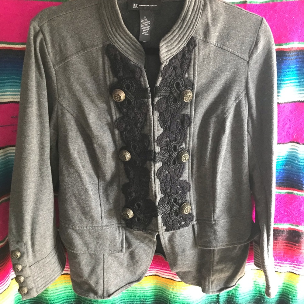 INC Military Blazer